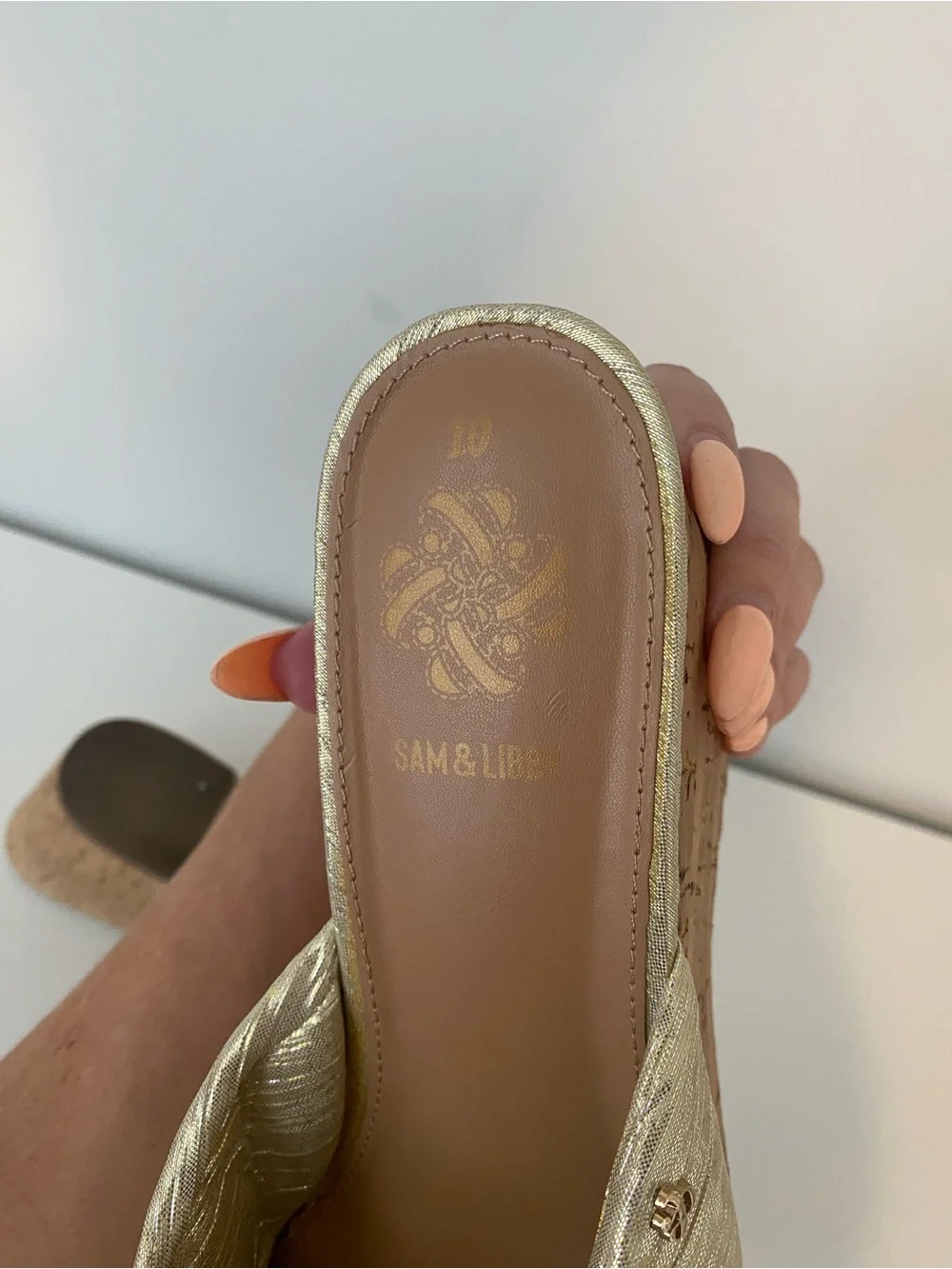 Sam And Libby Wedge Sandals Size 10 Claudia Style